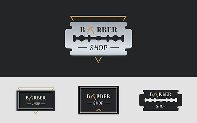 Professional Barbershop Logo barber logo barbershop beauty branding fashion hair cut illustration logo