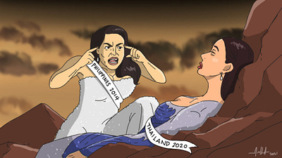 Miss Universe illustration