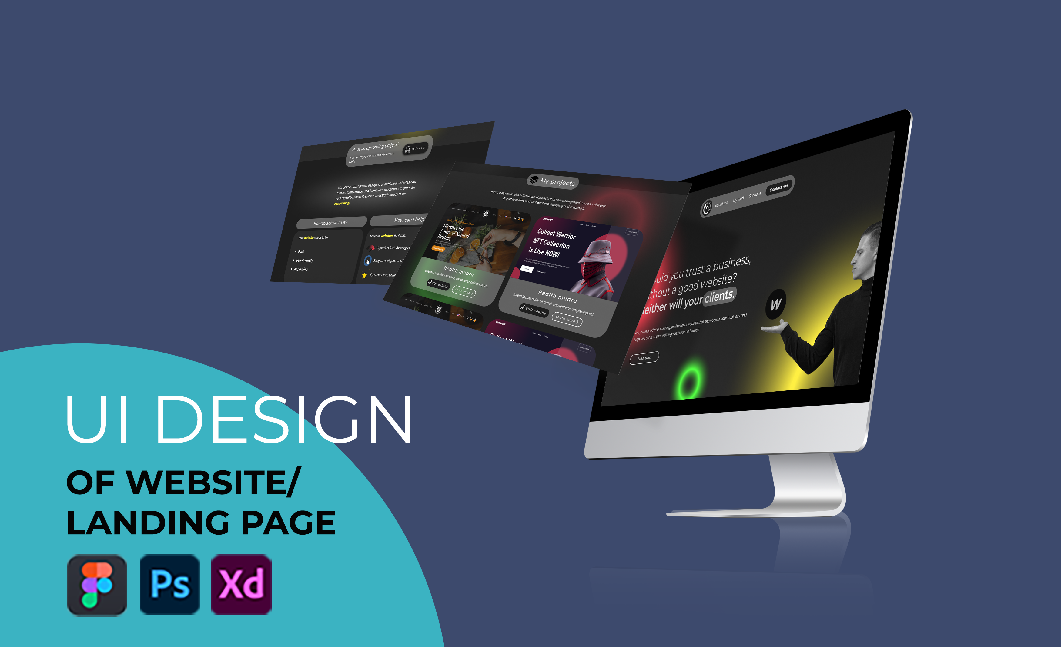 Landing Page Design 3d animation branding design graphic design illustration logo ui vector vertical design