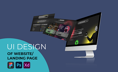 Landing Page Design 3d animation branding design graphic design illustration logo ui vector vertical design