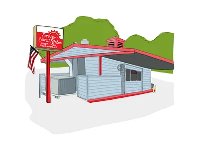 Sunrise Biscuit Kitchen adobefresco chapel hill food illustration illustration unc