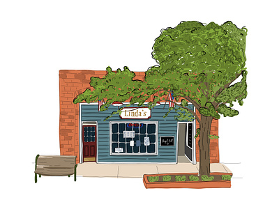 Linda's Bar & Grill 100dayproject adobefresco food illustration illustration unc