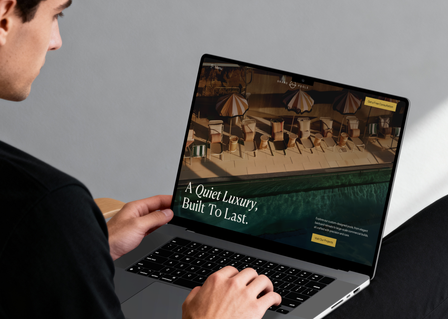 Luxury Villa Landing Page UI Design architecture website figma design hospitality design interior design landing page luxury branding luxury homes luxury real estate minimal ui modern website premium ui product design property website real estate ui responsive design ui ux design villa website web design web ui website inspiration