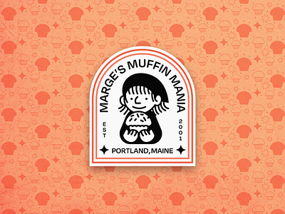 Marge's Muffin Mania adobe illustrator badge badge design bakery brand brand design branding café design digital design graphic design illustration illustrator logo logo design muffin muffins pattern restaurant vector