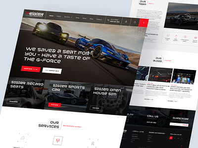 Sigier Motorsport Website Re-imagined clean design futuristic motorsport ui ux webdesign website