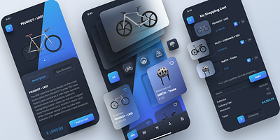 Bike App Concept app bike bike rental clean mobile mobile design motion design ui ux
