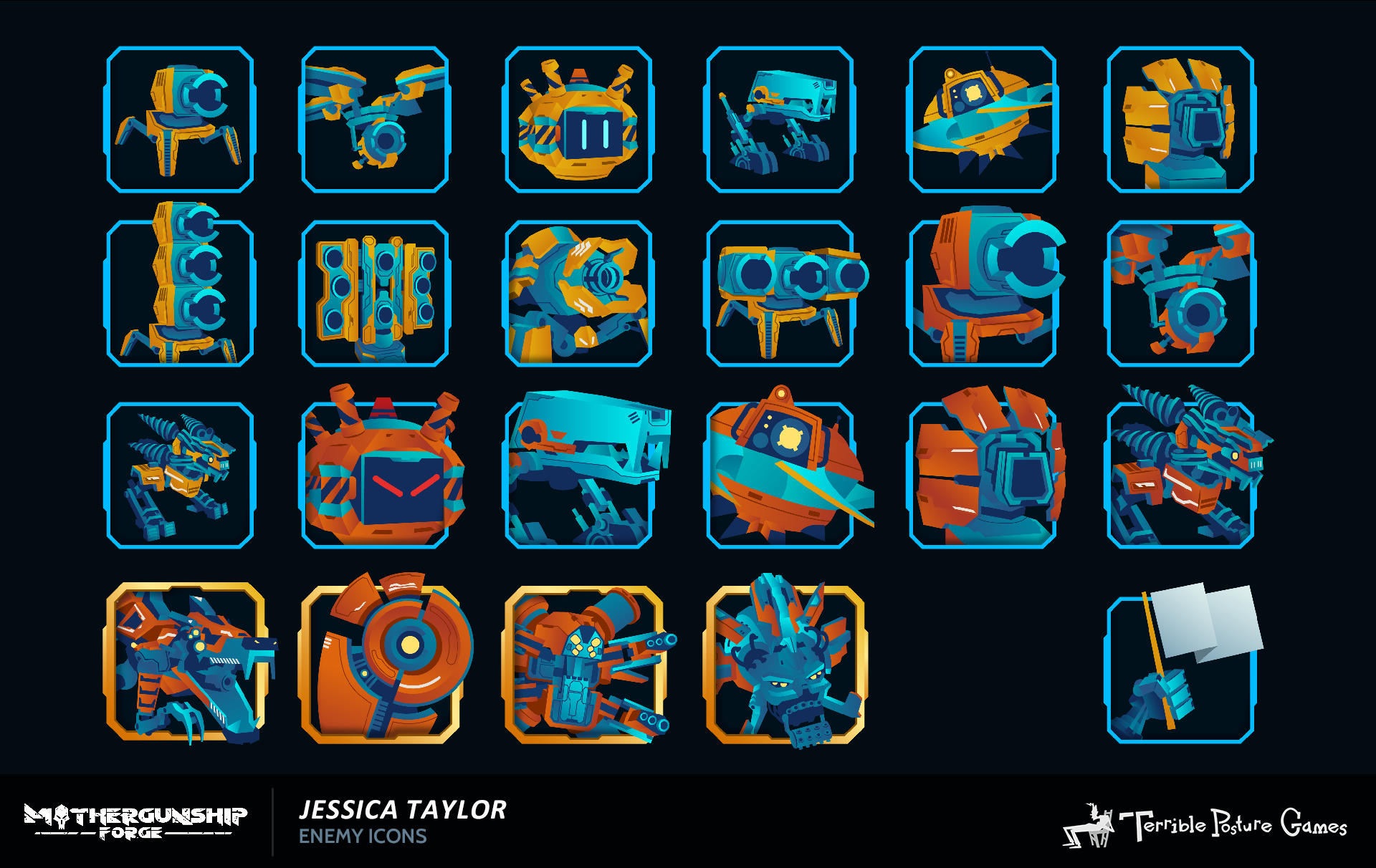 MOTHERGUNSHIP: FORGE UI Icons 2d illustrator ui vector
