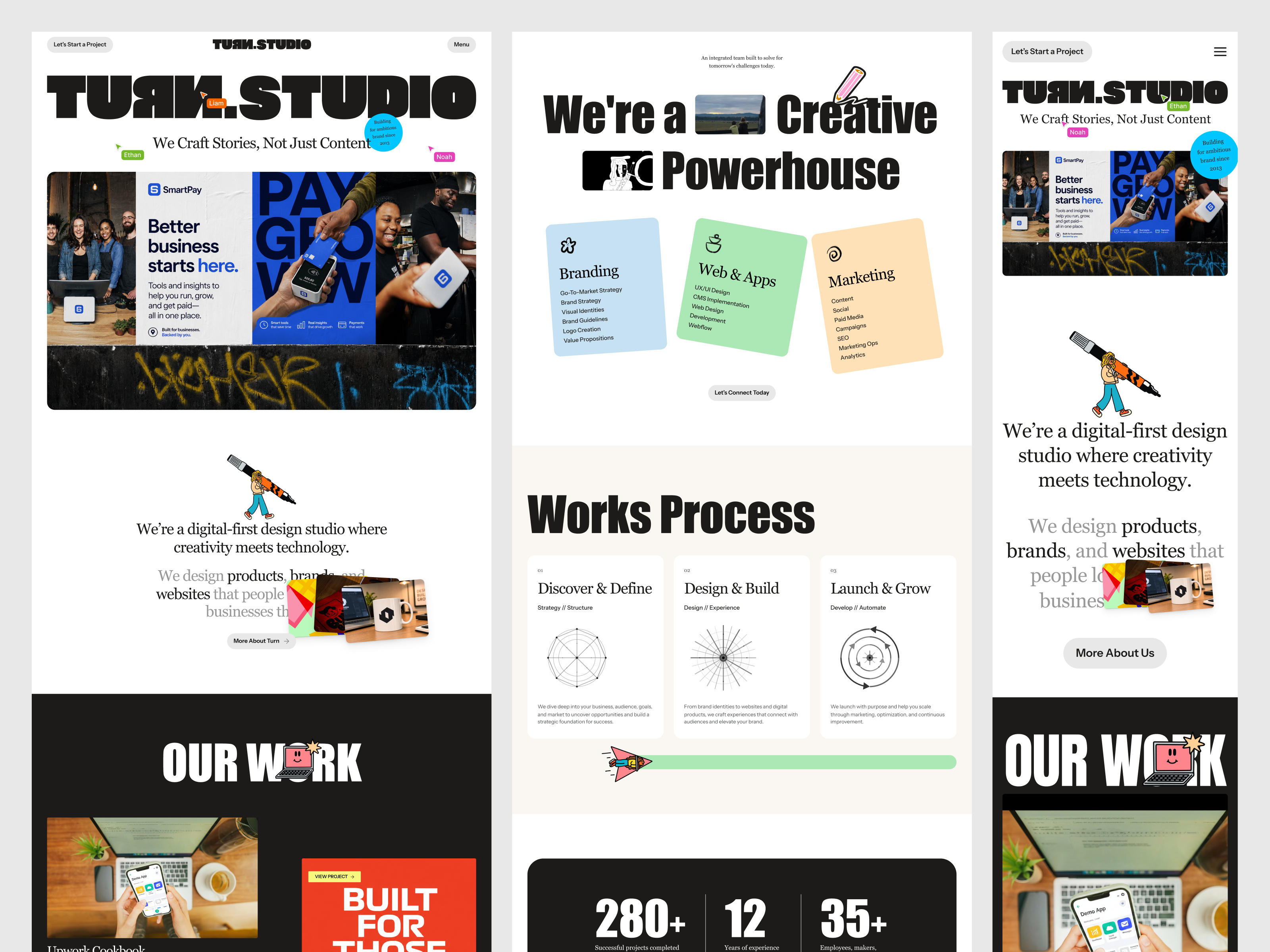 Creative Agency Website Design clean ui creative agency creative portfolio design agency digital experience landing page modern website portfolio product designer startup website uiux ux design web agency web inspiration web interface website inspiration website ui