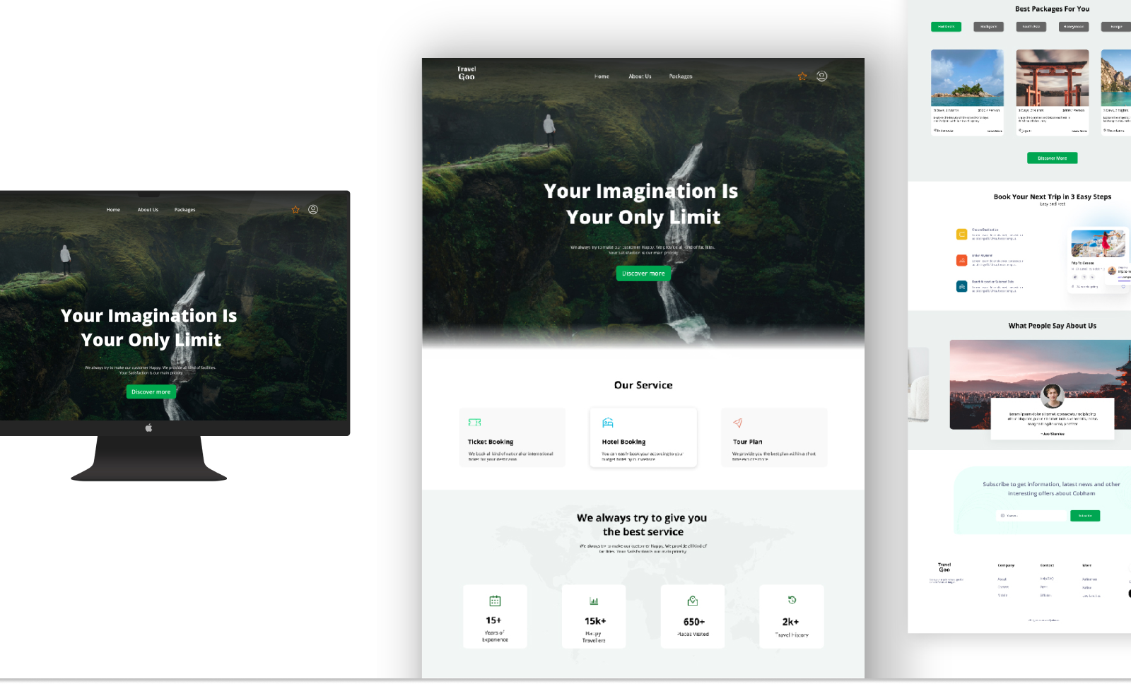 Travel Goo Web UI – Travel Landing Page by Wawa on Dribbble