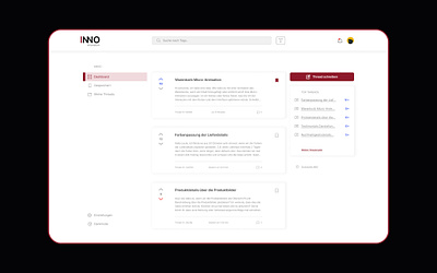 INNO innovation prototype – SaaS & UI Design design sprint innovation management saas software ui ux