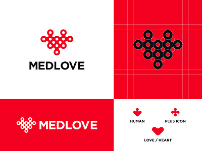 MEDICAL INDUSTRY LOGO abstract brand branding doctor health care healthcare heart human icon illustration logo love mark medical logo minimal modern logo monogram pharmacy plus vector