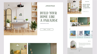 HomeSwan branding home interior interior designer logo ui ui ux ux web web design