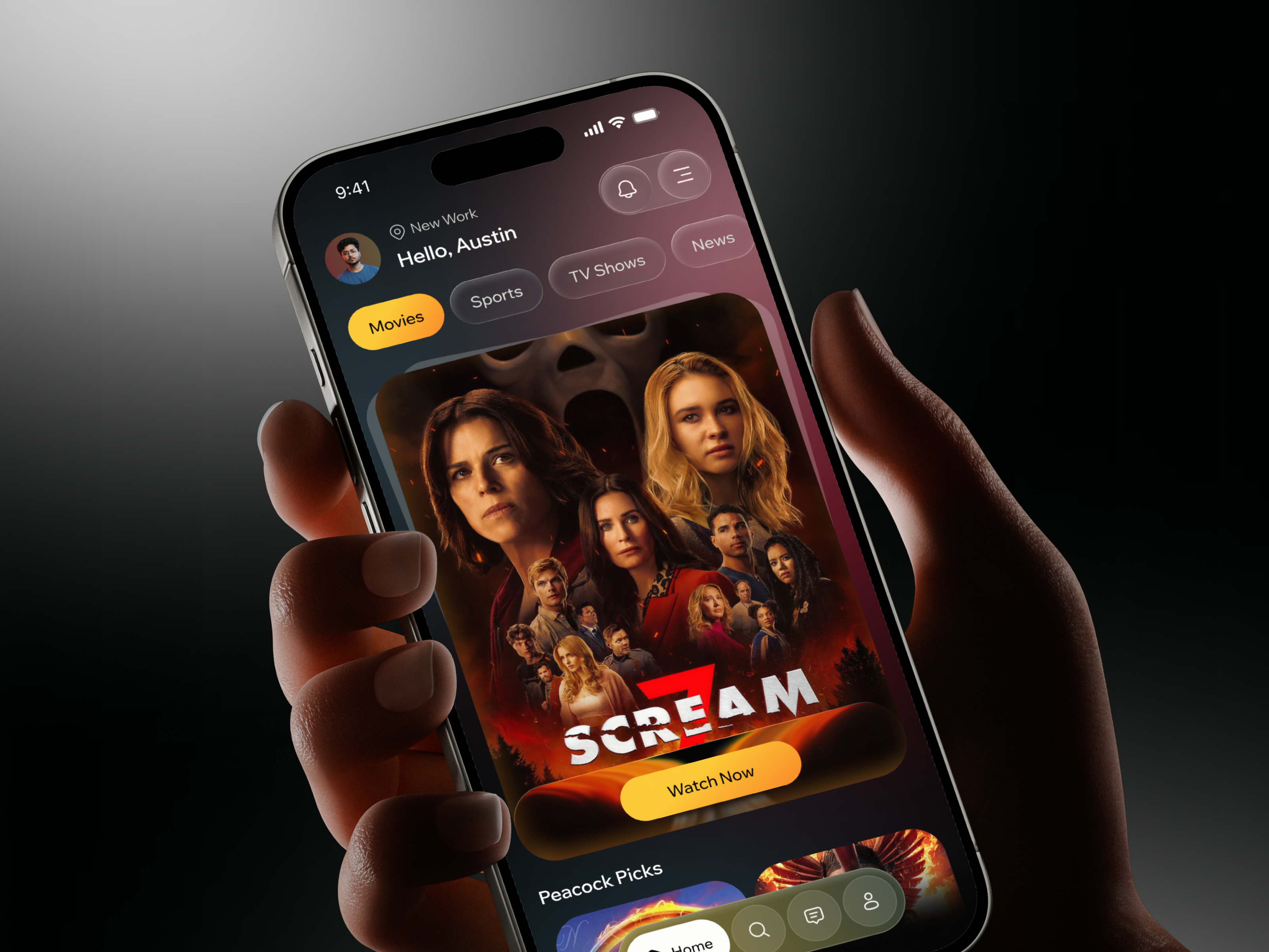 Movie Streaming App deisgn entertainment app interface mobile movie app movie streaming app netflix ui product service startup streaming app tv streaming app ui ux video streaming web