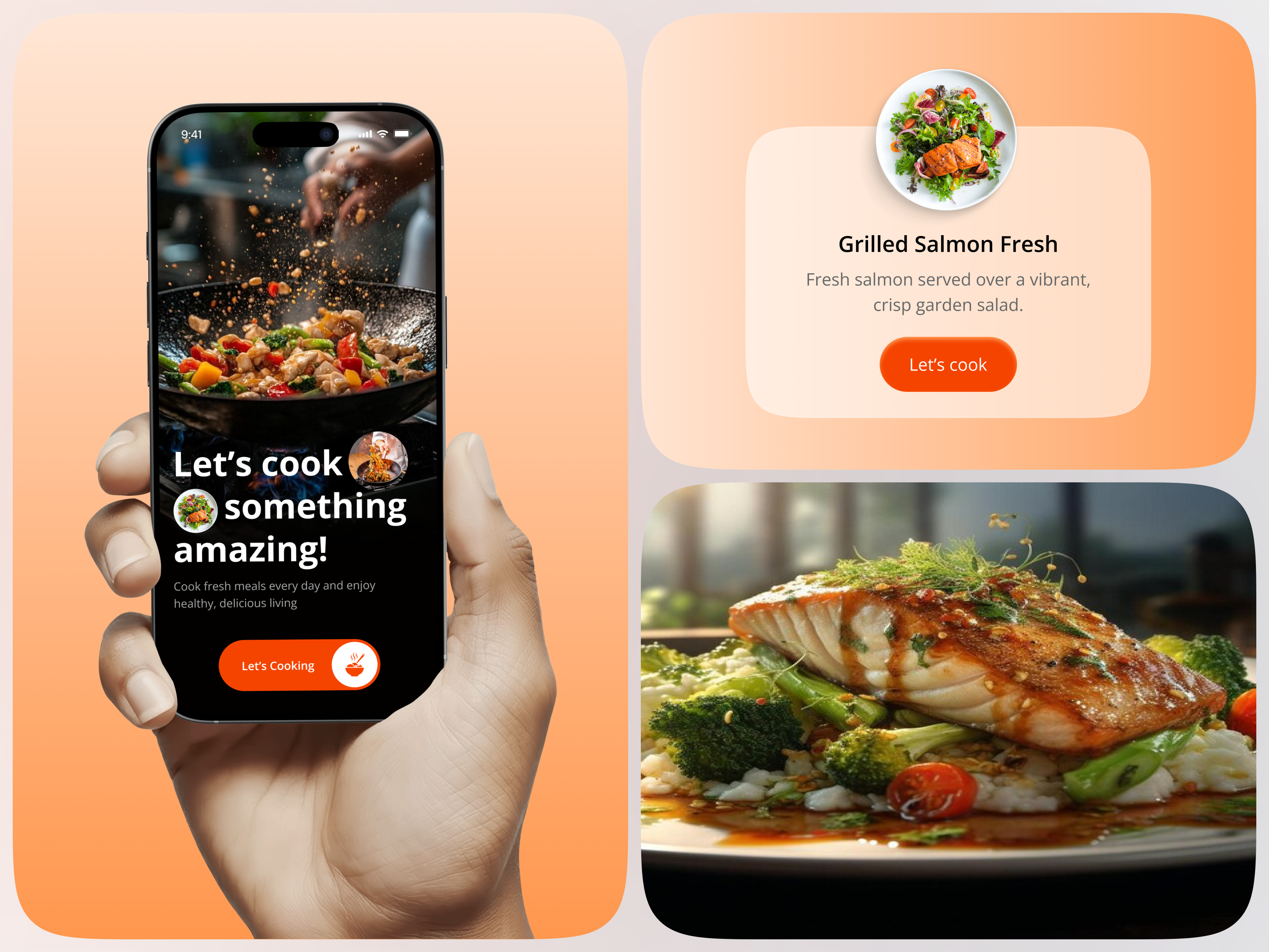 Recipe & Cooking Mobile App | Food Recipe App | Modern UI/UX app design cooking app cooking assistant food food photography food ui healthy food healthy recipes ios design meal planner mobile app mobile ui modern interface product design recipe recipe app recipe finder recipe mobile design startup ui design