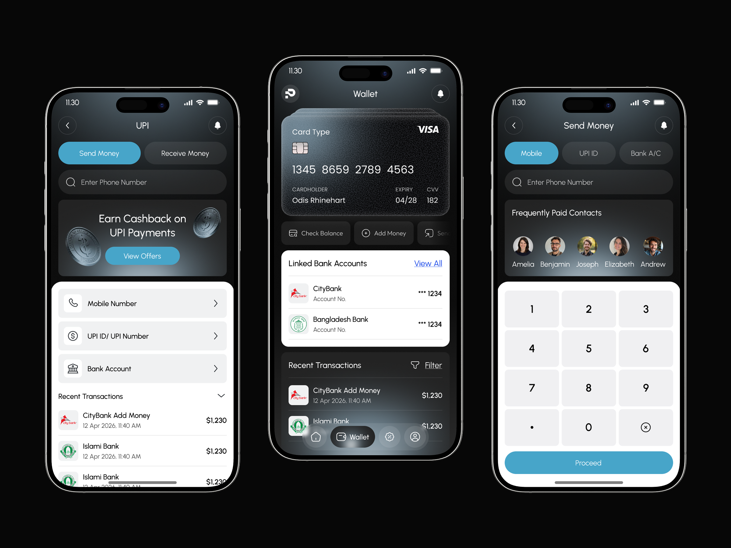 Digital Wallet & UPI Mobile App app design design digital payment figma fintech mobile app payment product design saas ui ux upi wallet