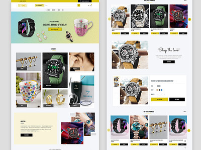 7Stone Website branding design ecommerce figma illustration logo shopify ui uiux ux