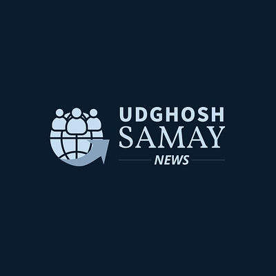 LOGO DESIGN for Udghosh Samay News Channel design graphic design illustration logo logodesign typography
