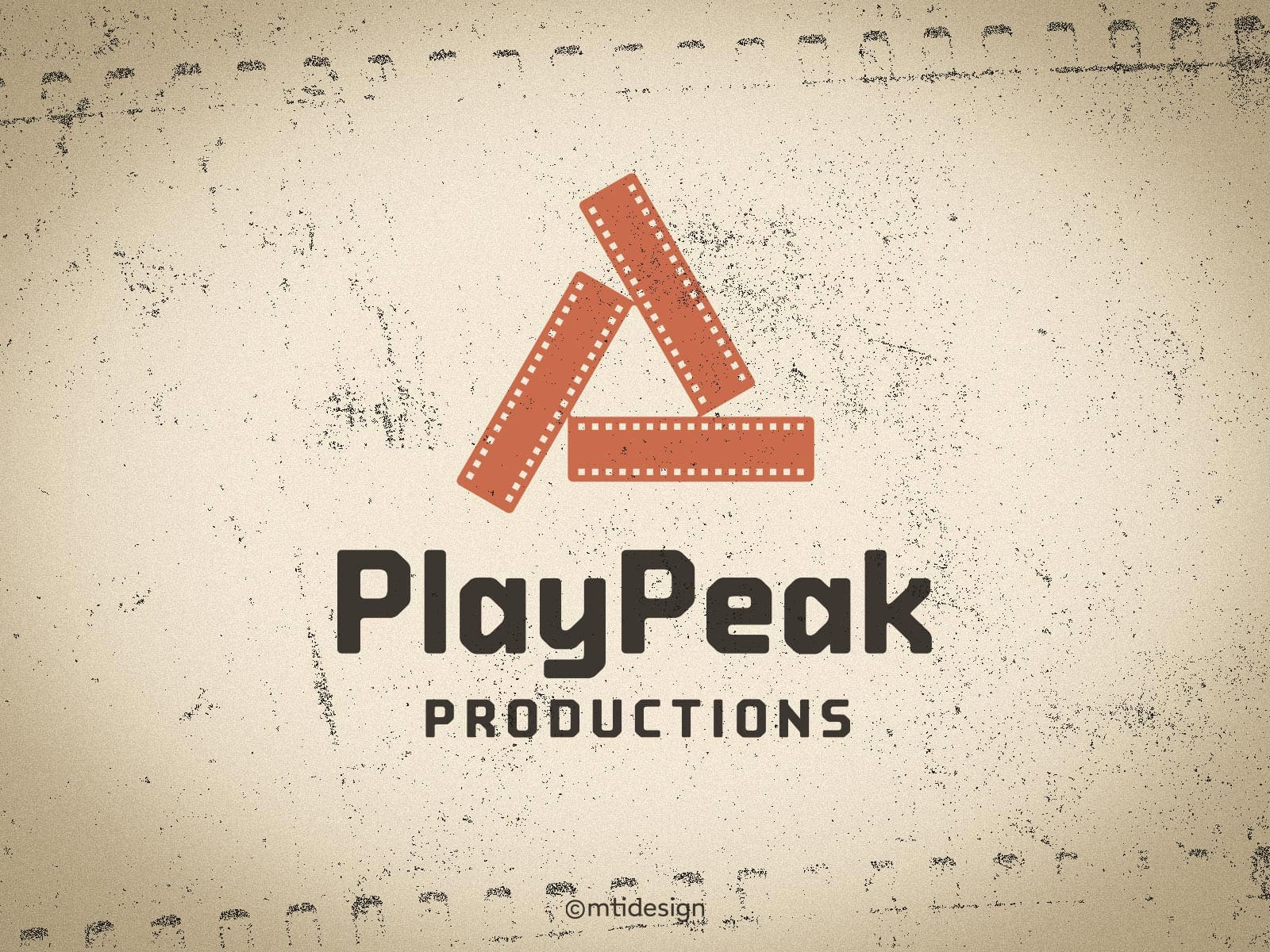 Logo Design for PlayPeak | Retro Film Studio branddesign brandidentity branding brandstrategy creativeagency creativebranding graphicdesign identitydesign logo logodesign logoinspiration logomark mtidesign playpeak productionstudio retro studio vintage visualidentity visualstorytelling