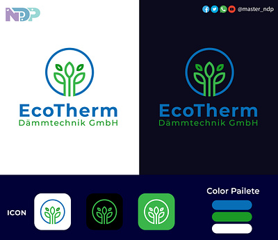 Logo Design (EcoTherm) branding design graphic design illustration logo logo design modern logo design professional logo design vector