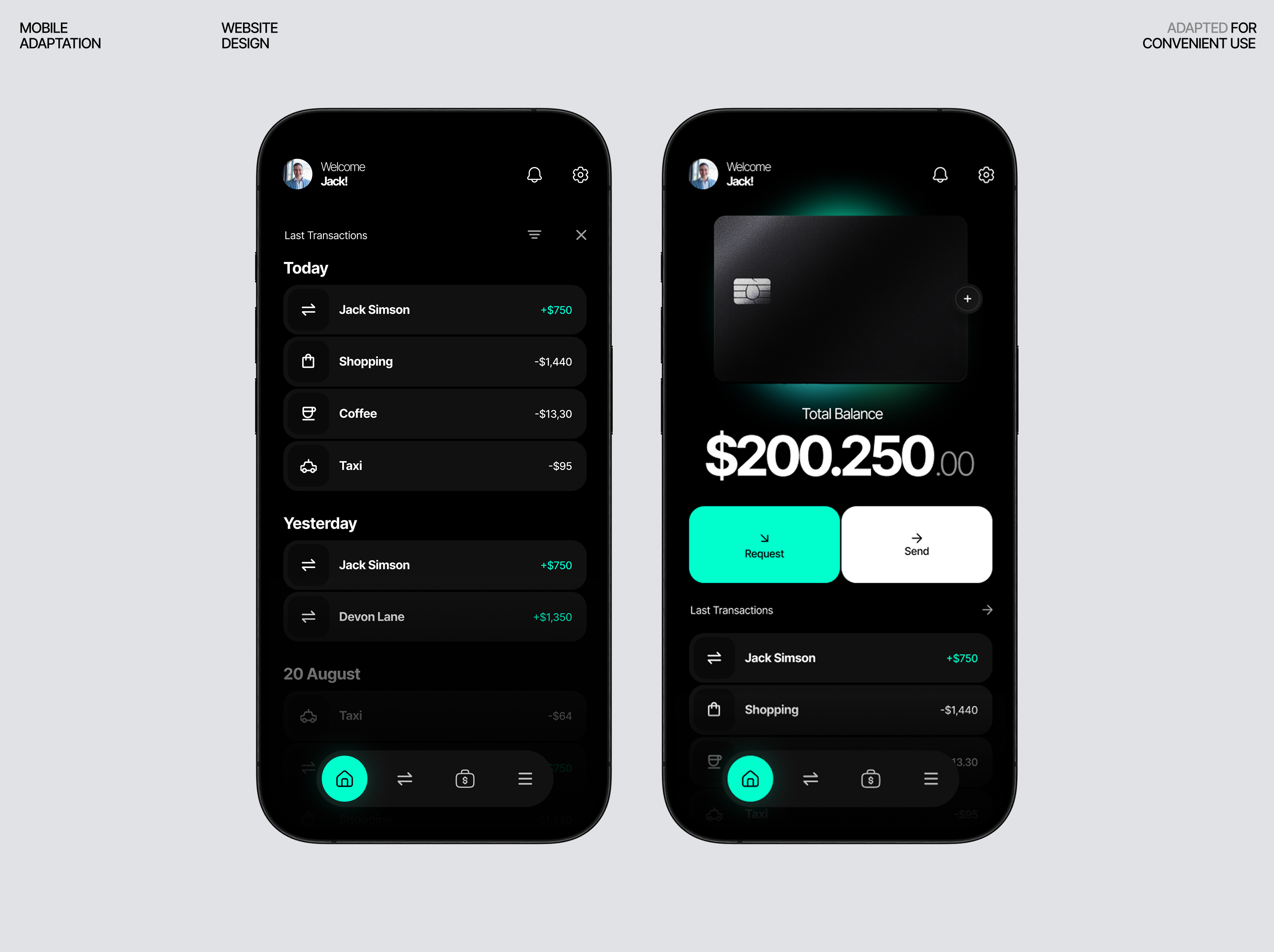 Vare Wallet Mobile App branding creativedesign design illustration landing ui uidesign webdesign