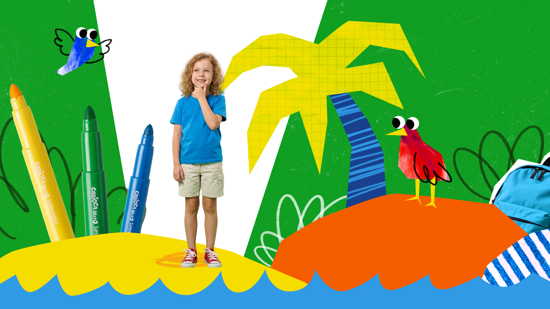 Carioca Superwashable styleframes adv animation carioca collage collageart design graphic illustration kids mixedmedia motion graphics video videodesign