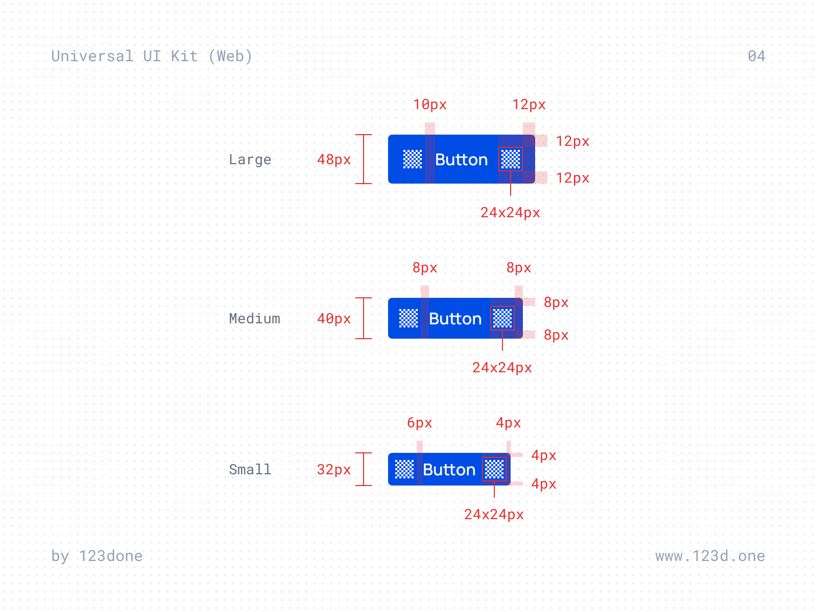 Exploring the Button Component | Universal UI Kit (Web) by Dima Groshev ...