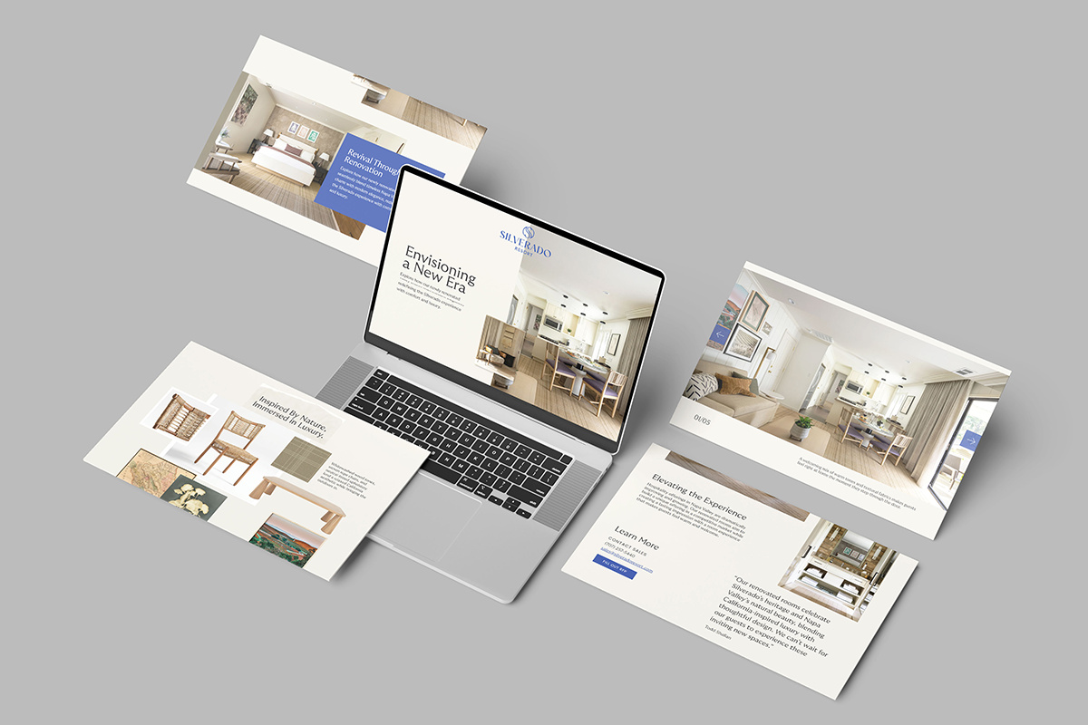 Silverado Resort Digital Experience branding ceros corporate design design golf resort graphic design hospitality hotel design interior design luxury presentation sales deck ui ux web design
