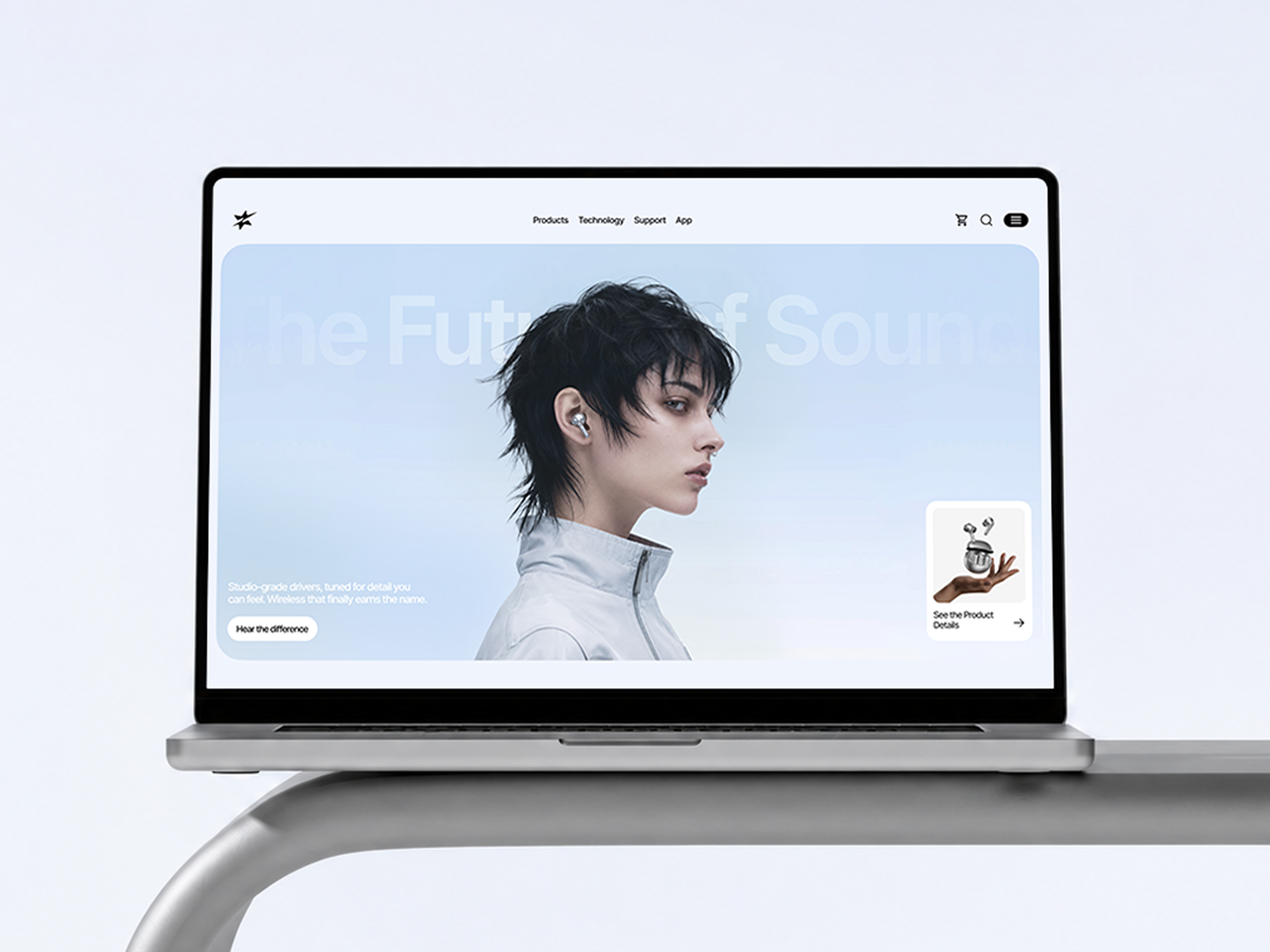 LUME · The Future of Sound / Audio Product Hero digital product ui digital product ux interface landing page product design product landing page product ui product ui design product ux product website tech landing page tech ui tech ux tech website ui design user experience user interface ux design web design website