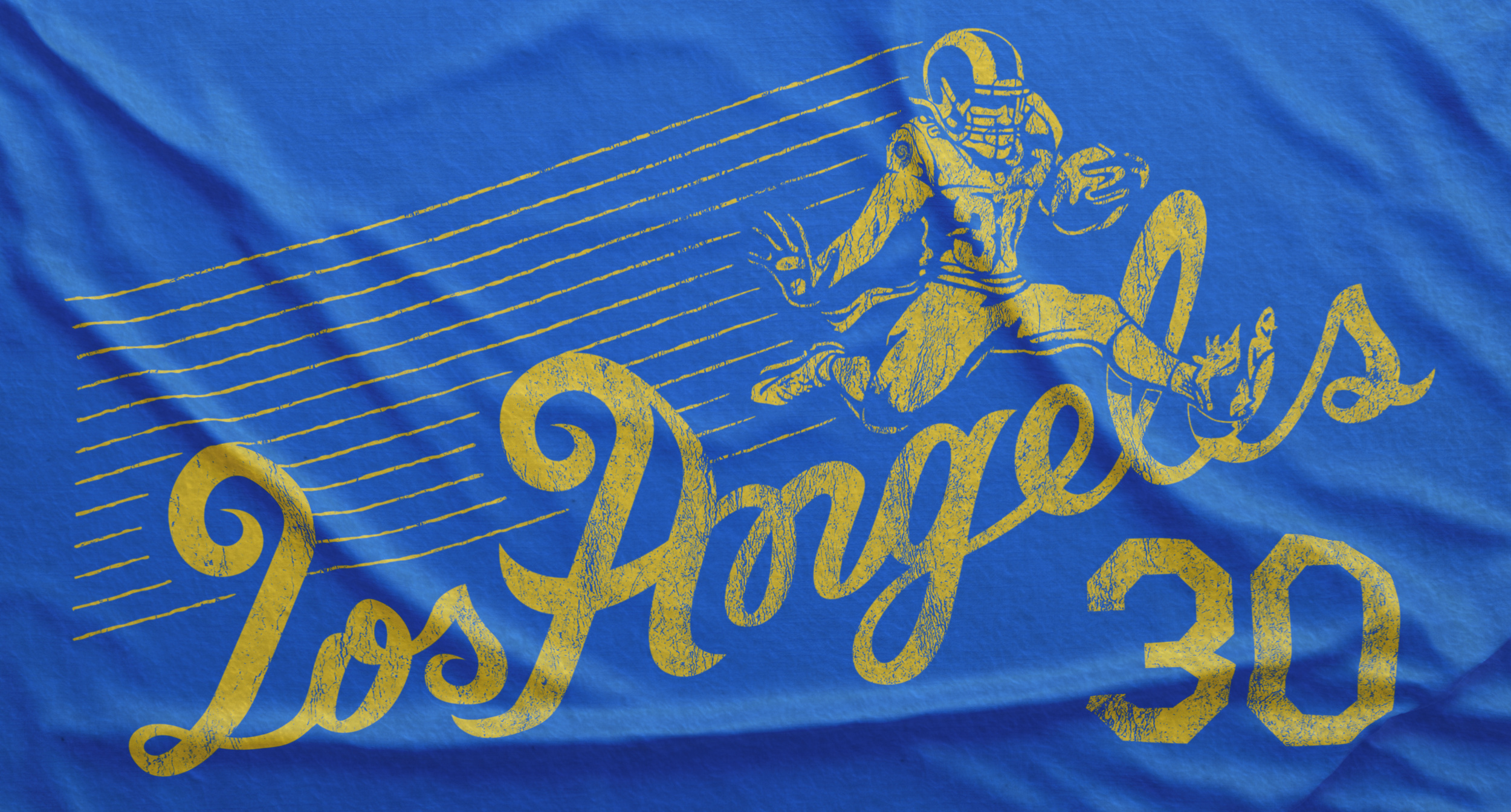 LA Rams Shirt Design (Personal) clothing design custom script graphic tee illustration merchandise typography