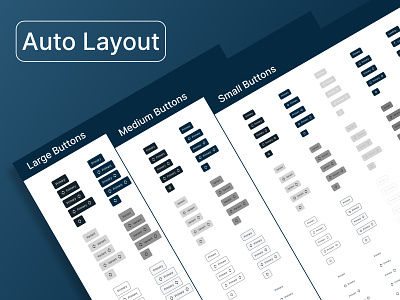 UI-Kit Auto Layout Buttons graphic design typograpy ui ui kit auto layout buttons