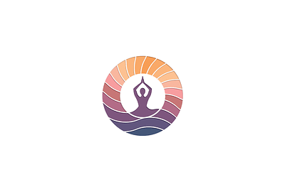 Meditation Logo FOR SALE branding design energy for sale graphic design illustration logo vector waves yoga