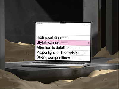 Macbook Pro mockup 3d blender category desktop features figma macbook mockup portfolio sand virtual reality
