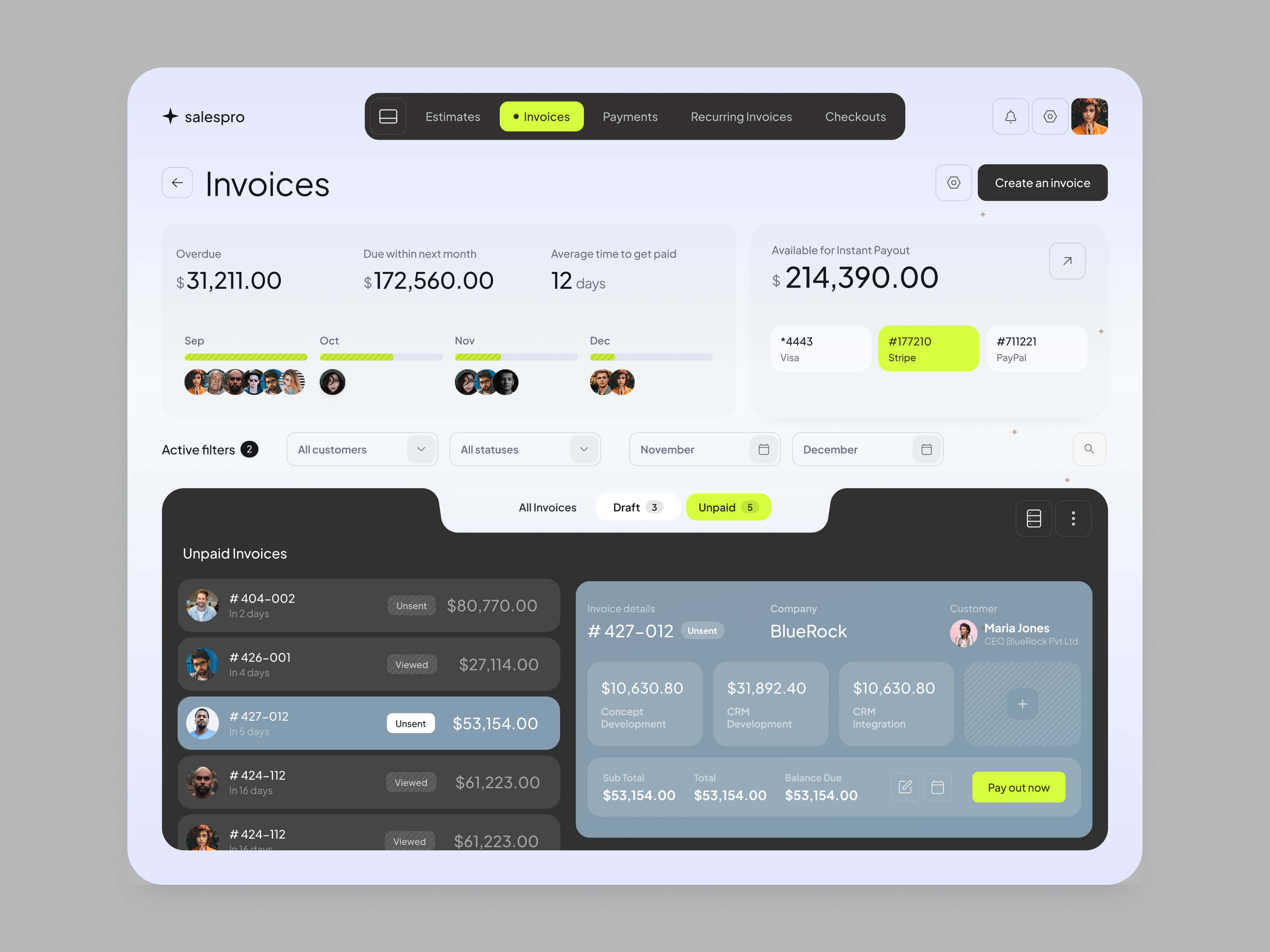 B2B Invoicing & Payments Dashboard UI adminpanel b2bsaas billingapp businessapp dashboard dashboarddesign financeapp financialdashboard fintech invoiceapp invoicedashboard invoicemanagement invoicing lightui paymentdashboard productdesign saas saasdashboard uiux webapp