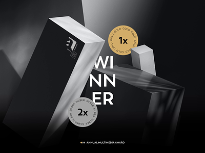 Design Concept for Award Visuals / Annual Multimedia Award agency award concept gold silver visual winner
