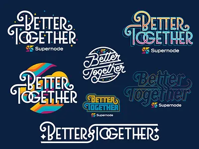 Better Together Type Exploration branding design district north design new hampshire nick beaulieu typography vector