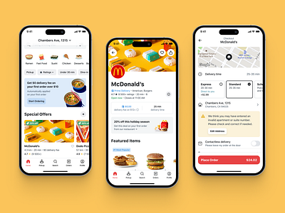 Food Delivery - Mobile App design figma mobile app mobile app design product design ui uiux design ux