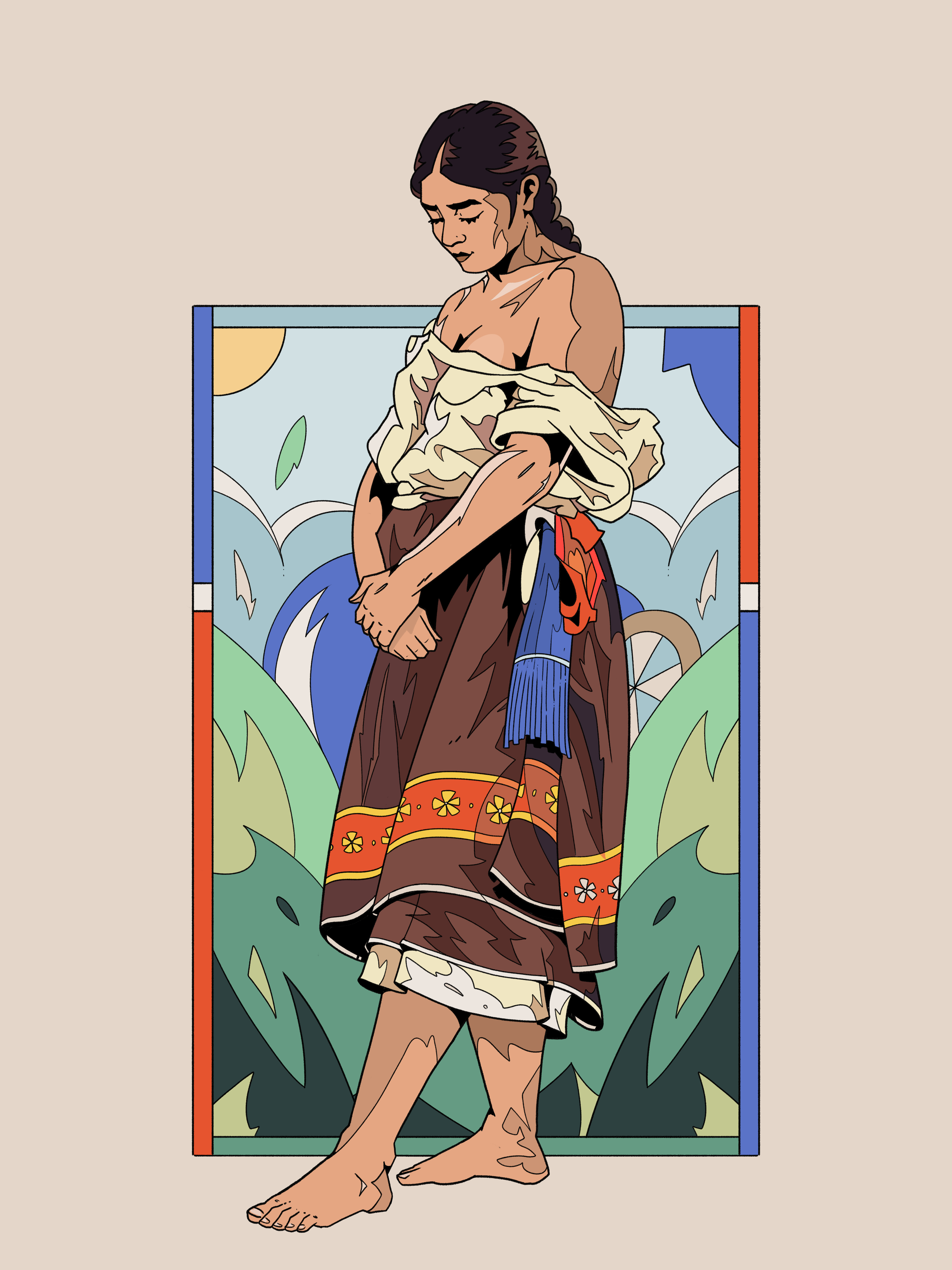 Gauchos iii argentina brazil character gauchos illustration paraguay uruguay woman