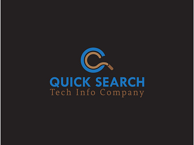 Monogram(Lettermarks) Combination Logo of Tech Info Company combination logo combination logo of tech company logo logo design qs qs logo quick search tech company tech info company technical company logo