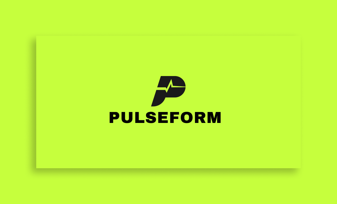 Pulseform — Brand Identity for a Boutique Fitness Studio app icon brand identity negative space branding fitness graphic design logo sports design ui wearable design.
