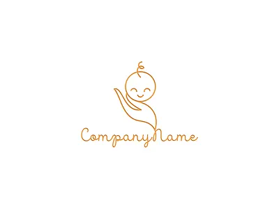 Baby Care Logo FOR SALE branding design for sale graphic design illustration logo natural vector