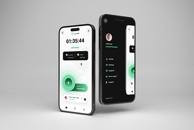Fast VPN App UI Design app app ui application connect connection internet mobile privacy proxy server ui ux vpn