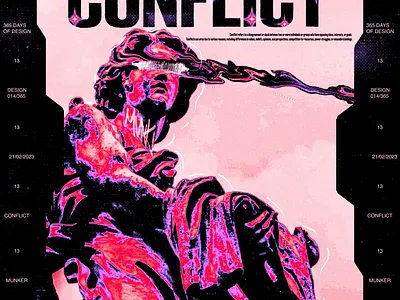 conflict design graphic design illustration typography
