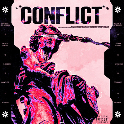 conflict design graphic design illustration typography