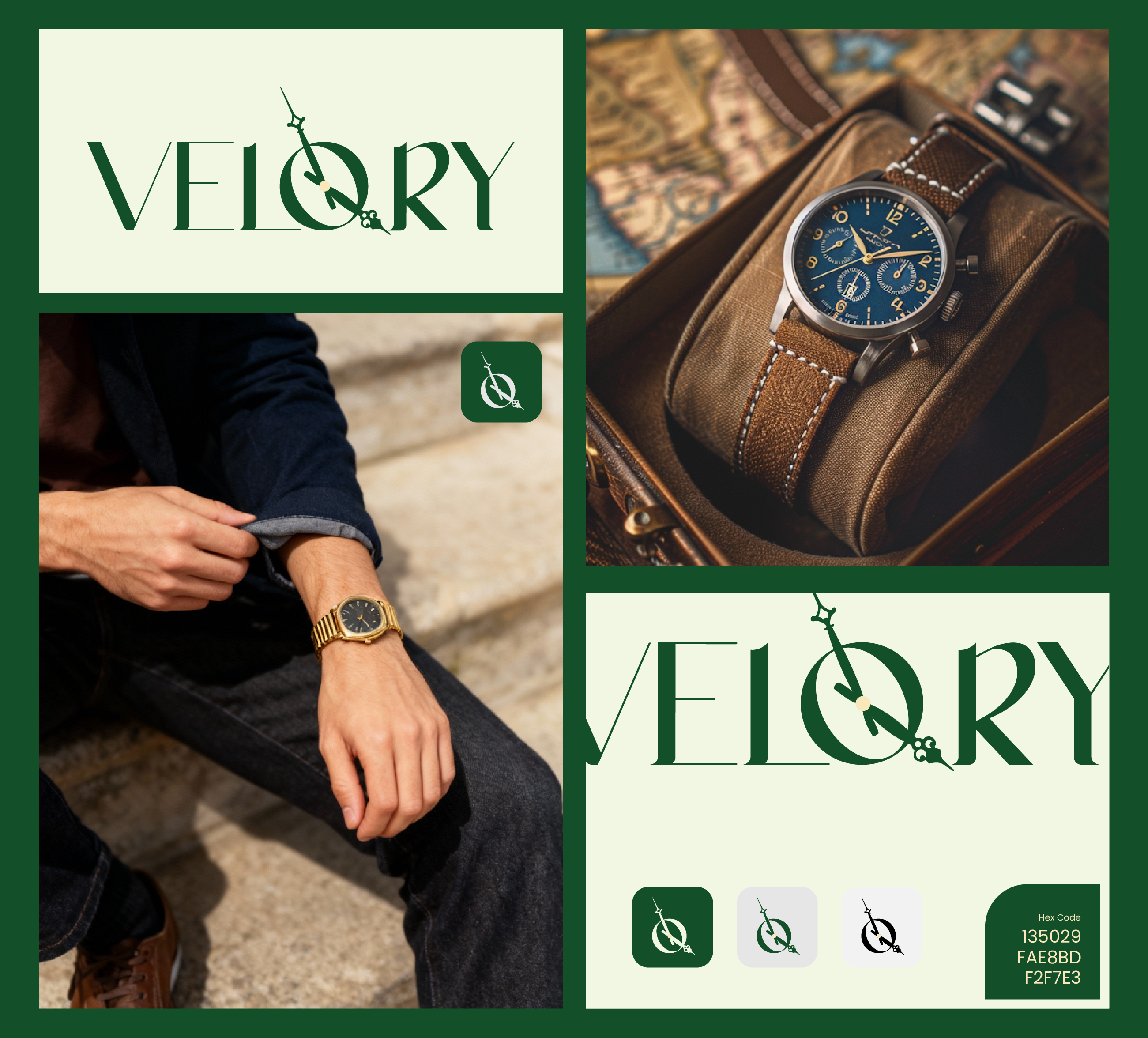Velory Watches — Logo Design branding graphic design logo visual idantity