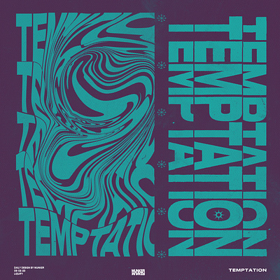 TEMPTATION design graphic design illustration typography