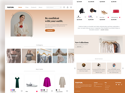 👚 Fasyun Website design fashion ui uichallenge uiuxdesign website woman