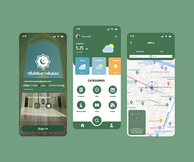 Muslim app ui