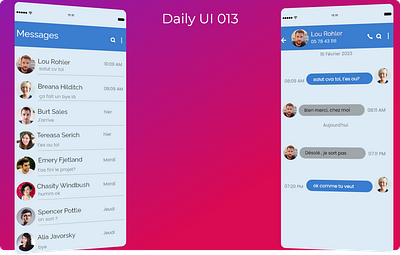Daily UI Day 13 - Direct messaging dailyu dailyui 004