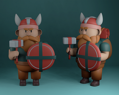 3D illustration of viking 3d 3d illustration character design illustration