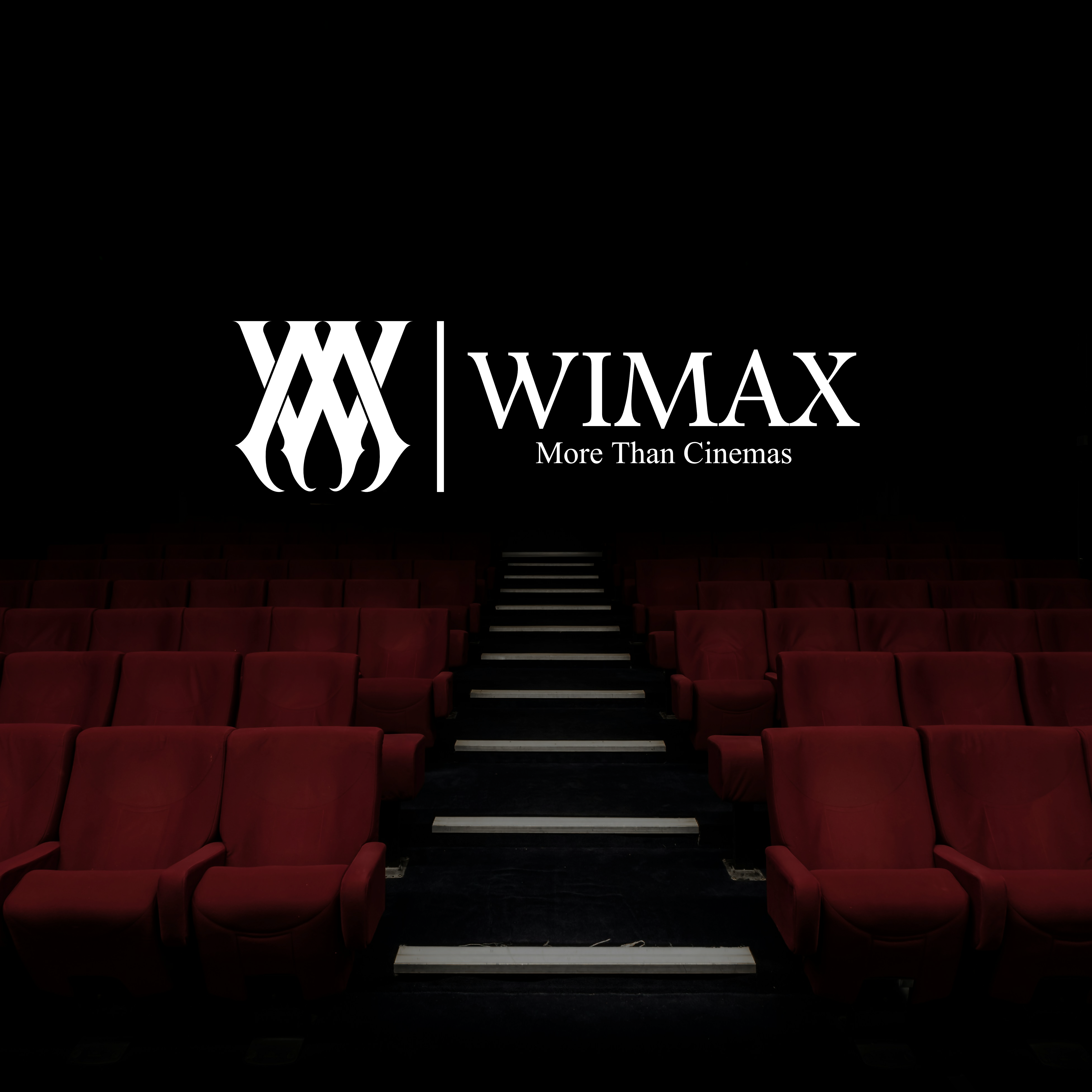 Wimax Cinemas Monogram Logo bioskop branding cinema cinemalogo cinemas cinemaslogo design film graphic design logo popcorn typography vector